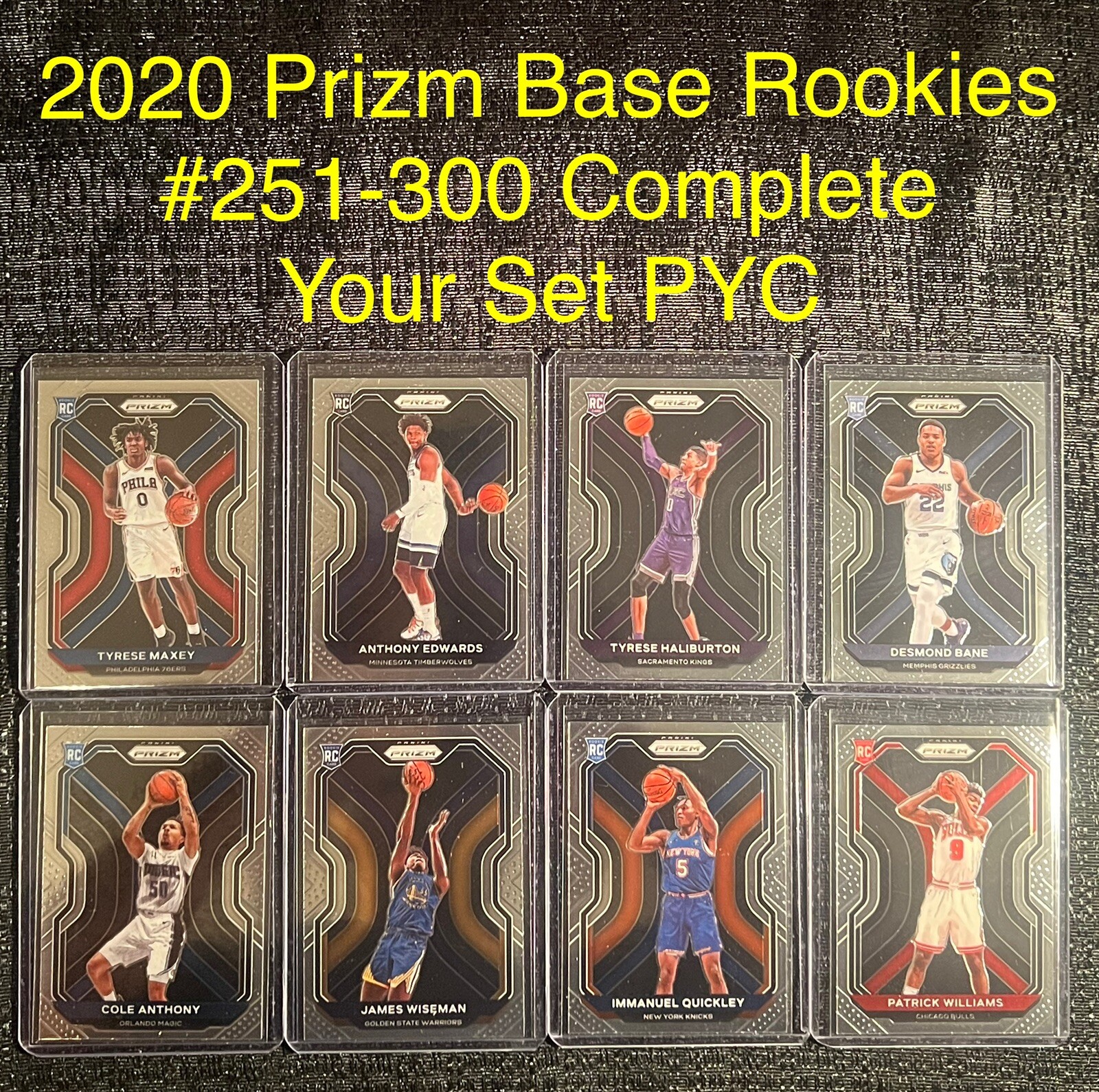 2020-21 Panini Prizm Complete Your Set You Pick ROOKIE Basketball Card #251-300