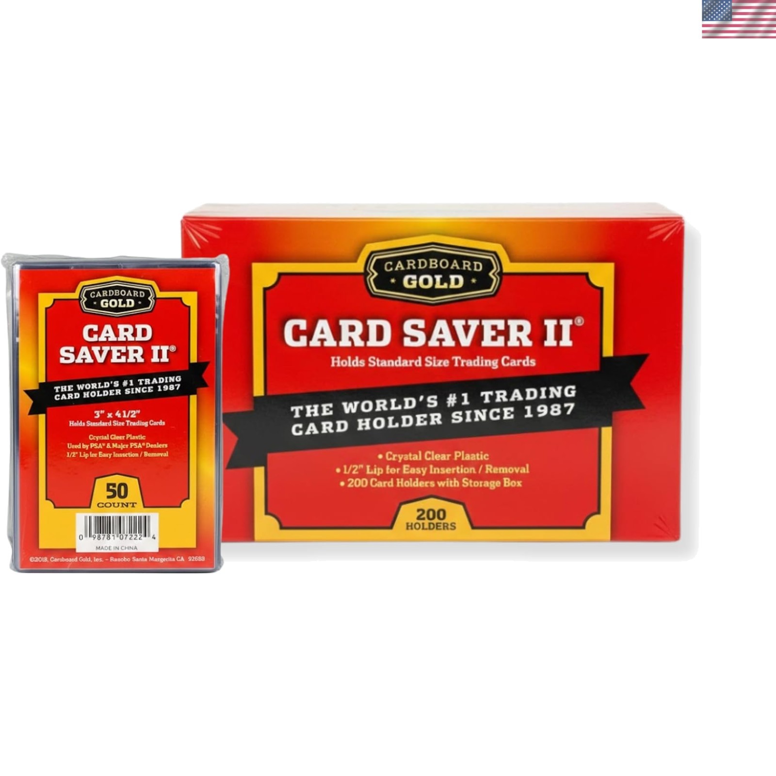 Preserve Your Collection with Card Saver 2 – 200 Clear Semi-Rigid Holders