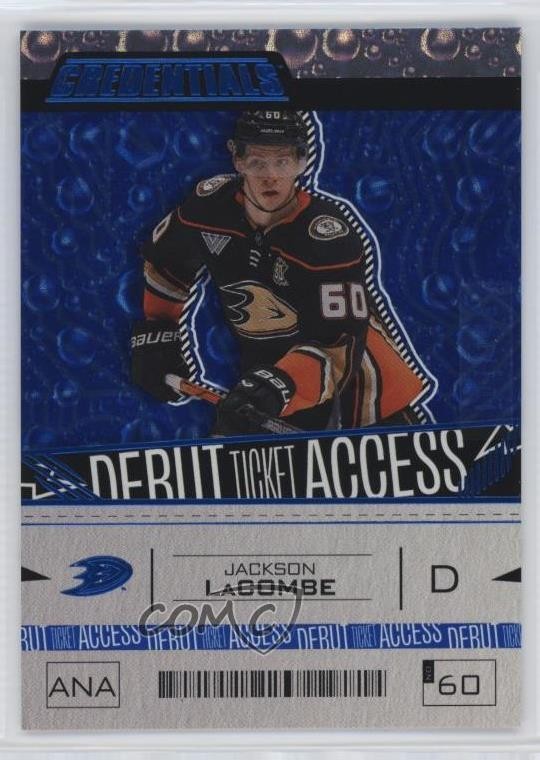 2023 Upper Deck Credentials Debut Ticket Access Blue /149 Jackson LaCombe 14sr