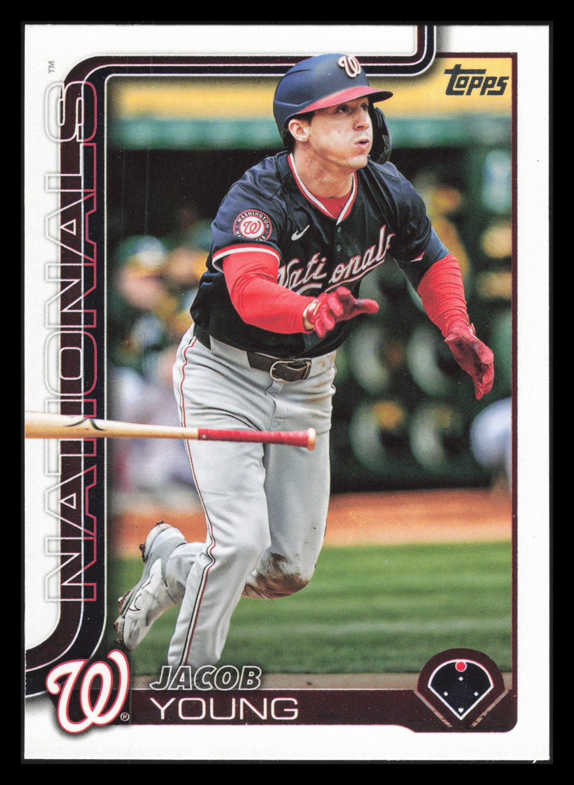 Jacob Young 2025 Topps Series 2 #413 Washington Nationals
