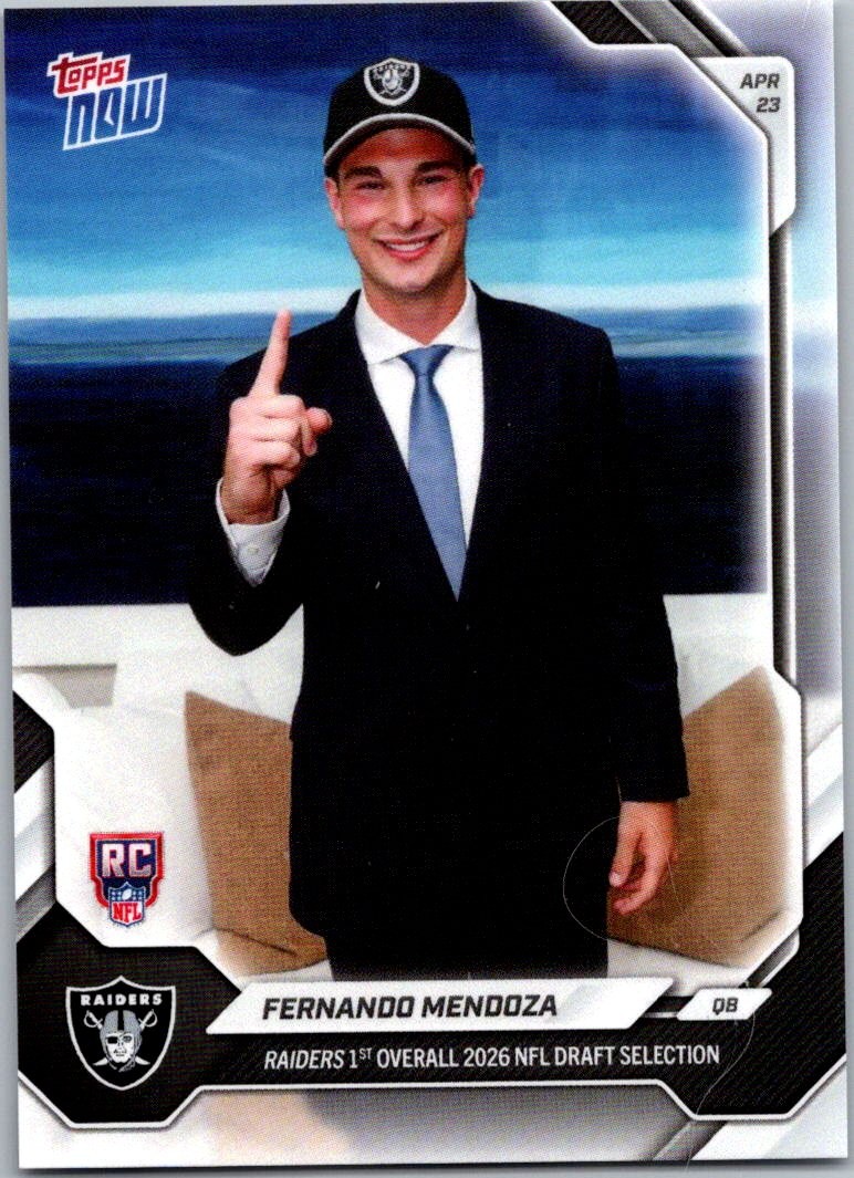 2026 Topps Now #FMEN Fernando Mendoza