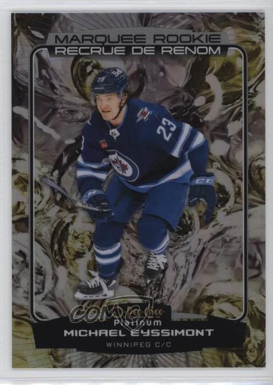 2022-23 O-Pee-Chee Platinum Marquee Rookies Liquid Metal Michael Eyssimont 14sr