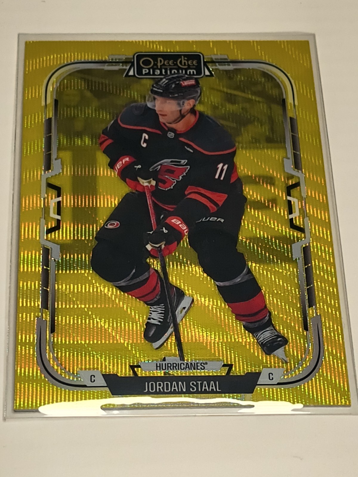 2025-26 O-Pee-Chee – Jordan Staal #251 Neon Yellow Surge