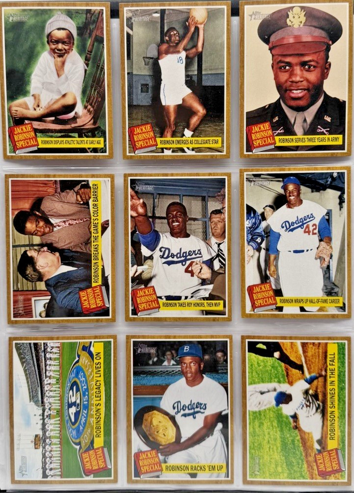 2011 Topps Heritage COMPLETE SET 1-500 + Jackie Robinson Set + All Inserts