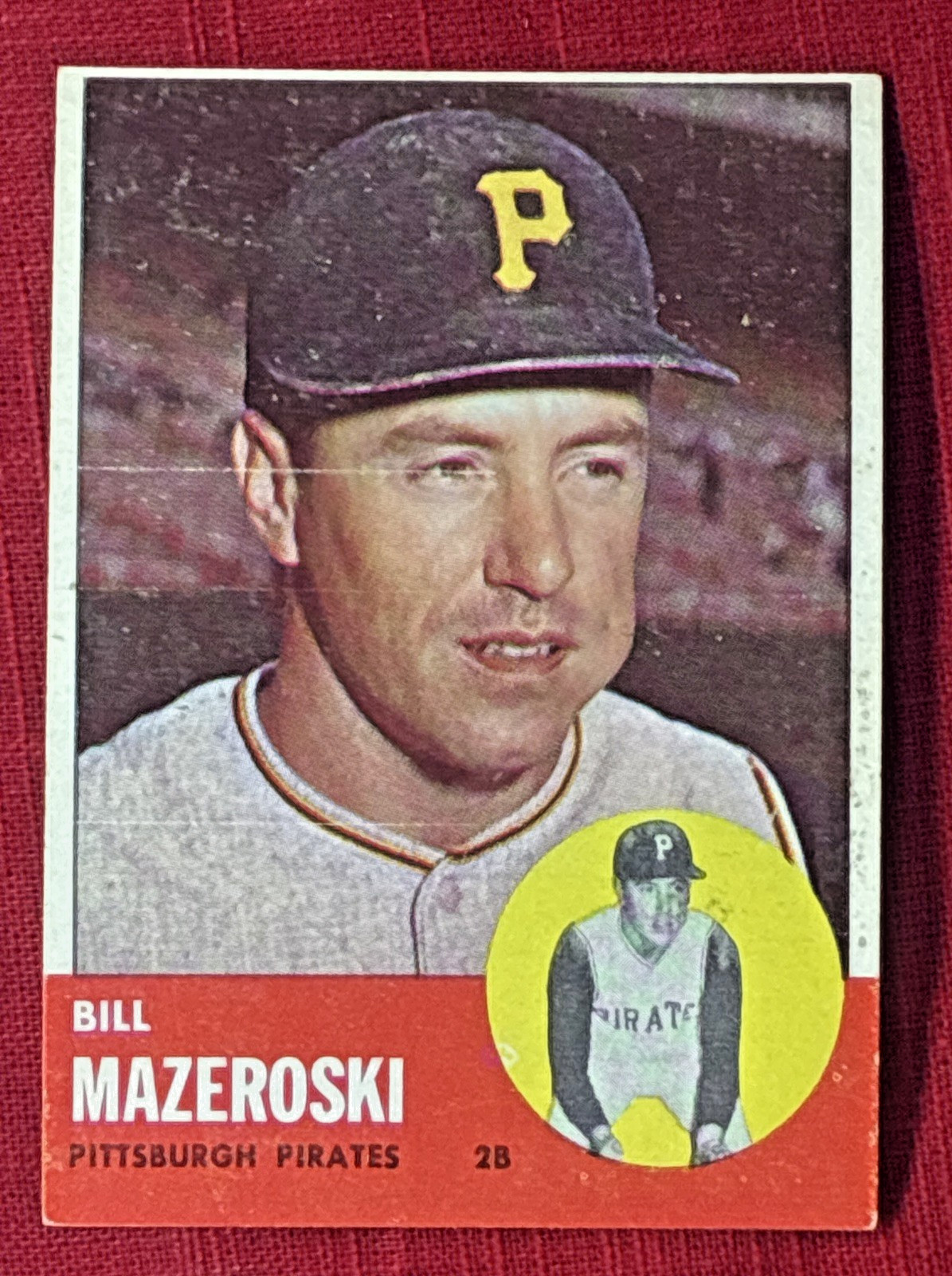 1963 Topps – Bill Mazeroski #323 Pittsburgh Pirates HOF VG