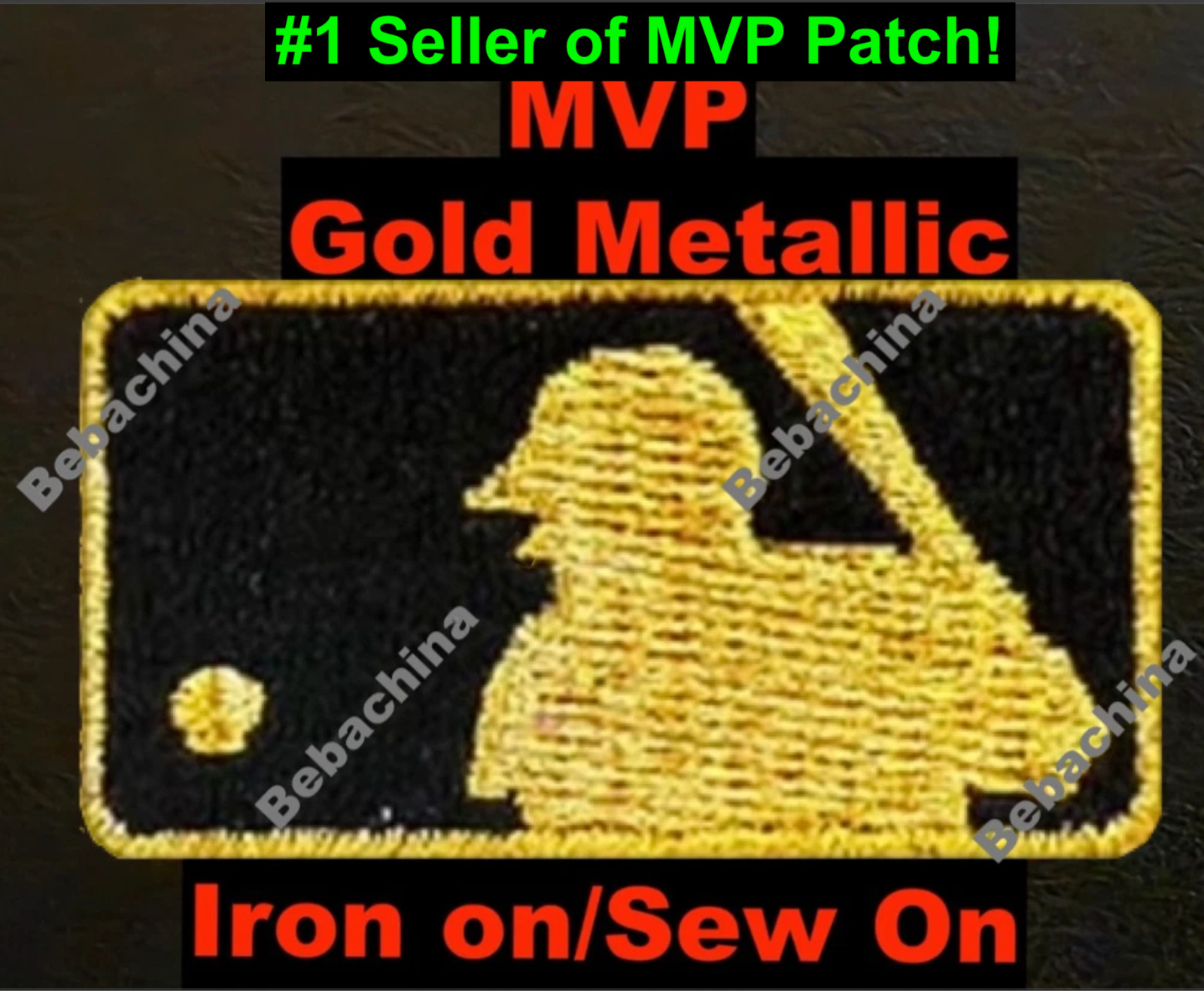 Gold Metallic MVP Style MLB Jersey Neck LOGO Ohtani 2025 Judge jersey patch