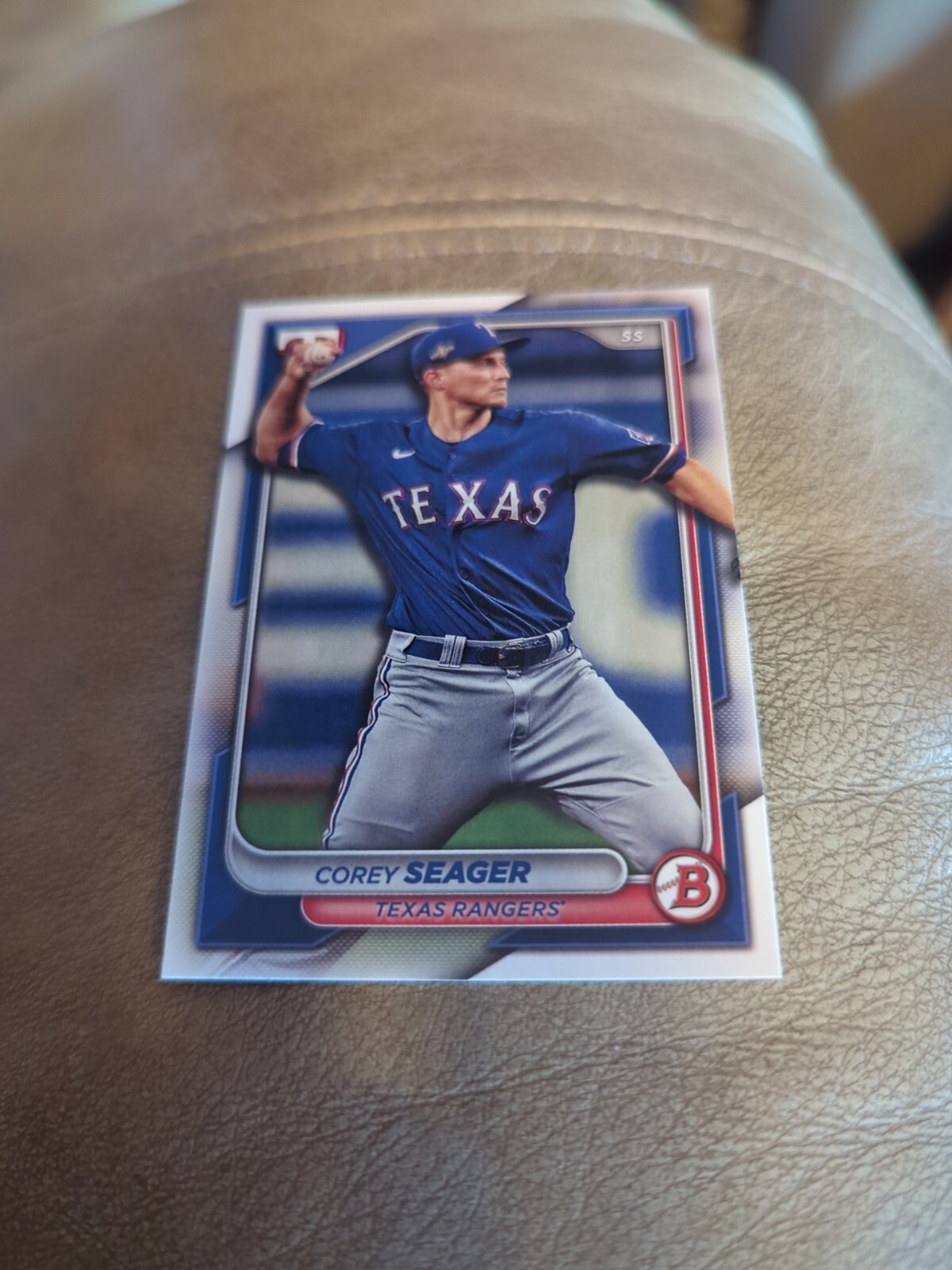 2024 BOWMAN BASE PAPER TEXAS RANGERS – COREY SEAGER #24