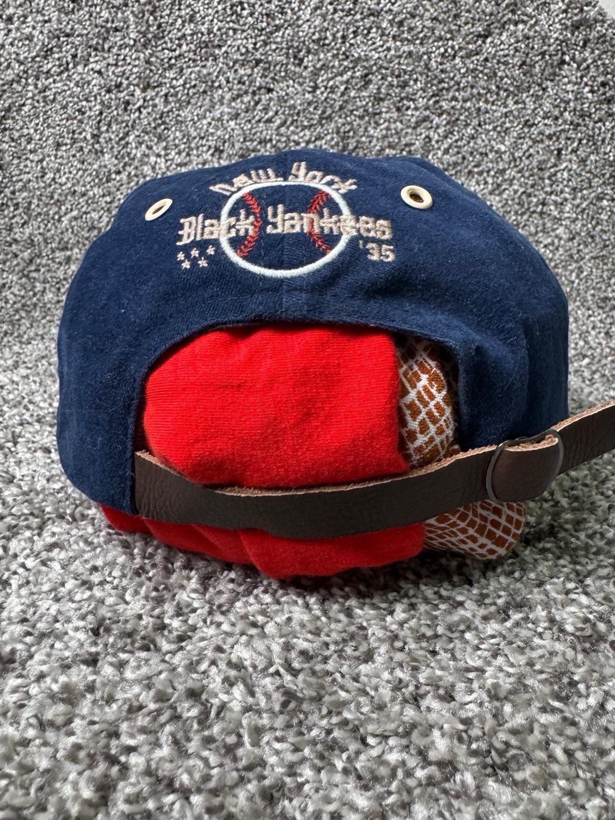 New York Black Yankees Hat Cap Strapback One Size Blue Blue Marlin Adjustable