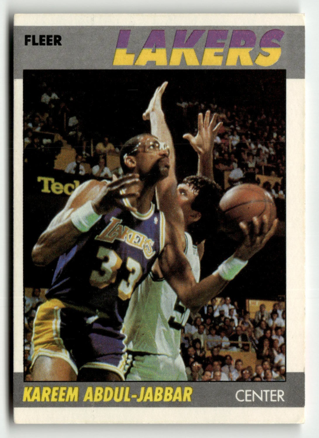 1987 FLEER KAREEM ABDUL-JABBAR LOS ANGELES LAKERS BGR B