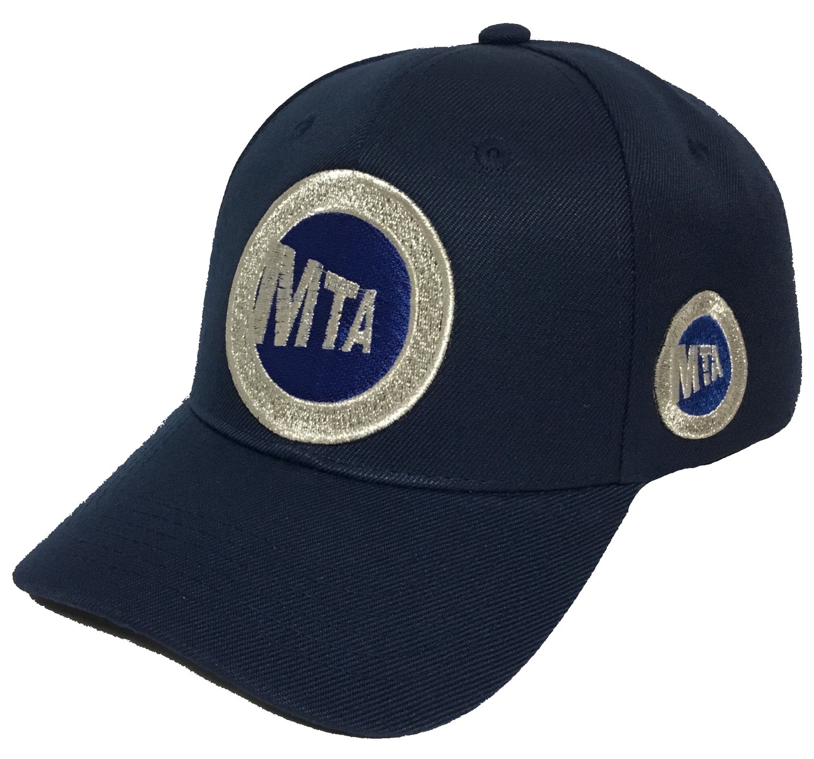 MTA HAT 2 LOGOS COLOR ALL NAVY BLUE ADJUSTABLE NEW HAT