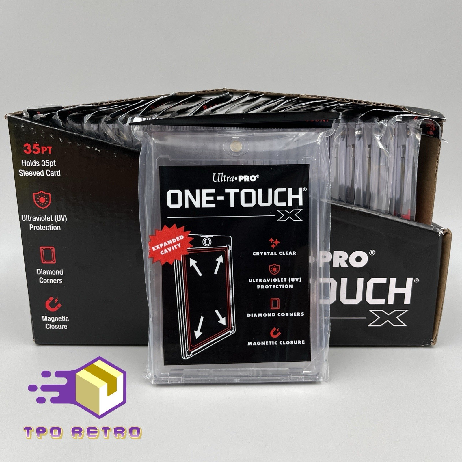 Ultra PRO 35pt One-Touch X Magnetic Card Holder for Sleeved Cards – Case of 25