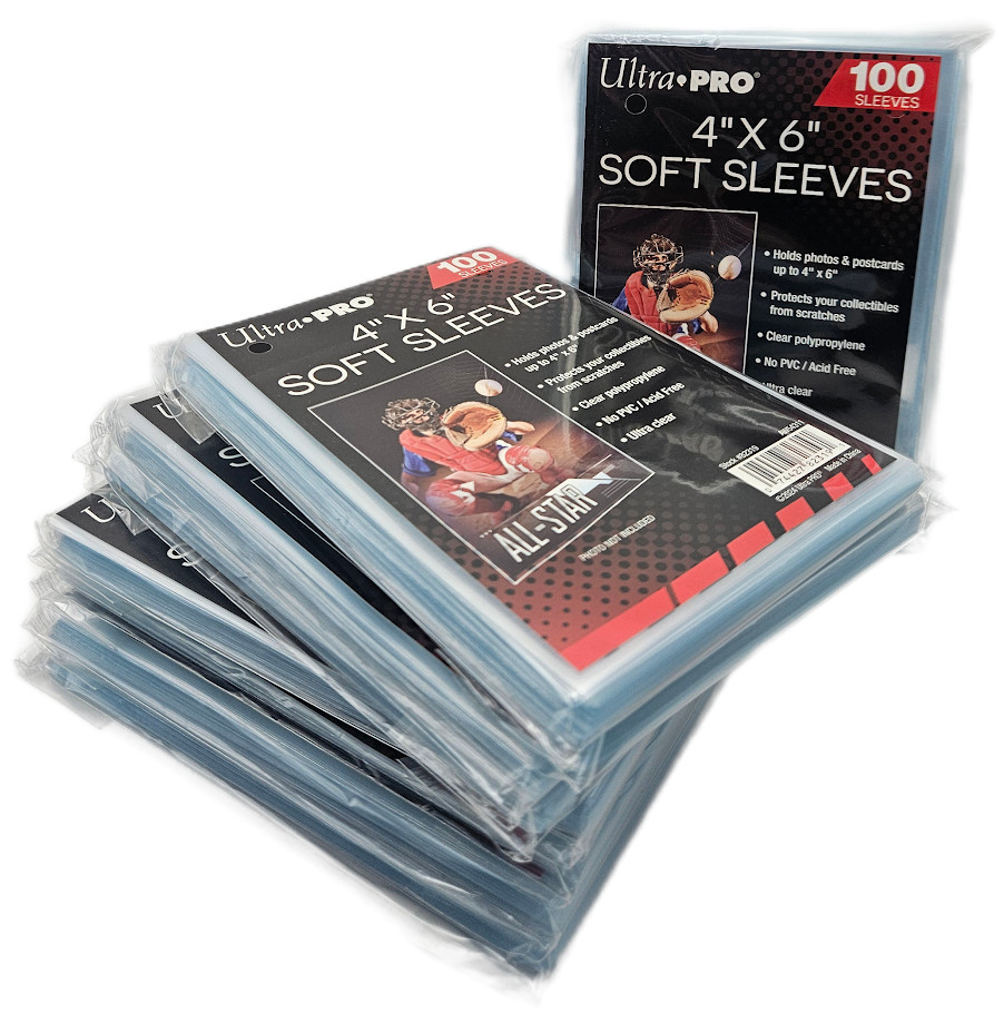 (1000-Count) Ultra Pro 4″ x 6″ Card Sleeves Protect Photos Postcards No Acid/PVC