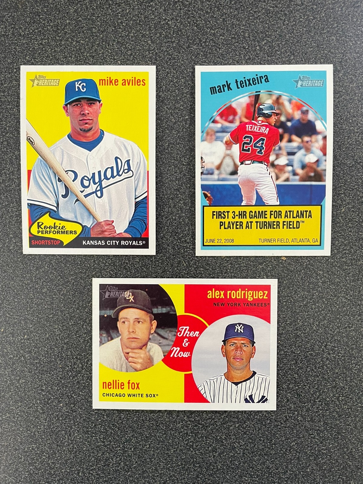 2008 Topps Heritage High Number Inserts Rookie Performers Then & Now – You Pick