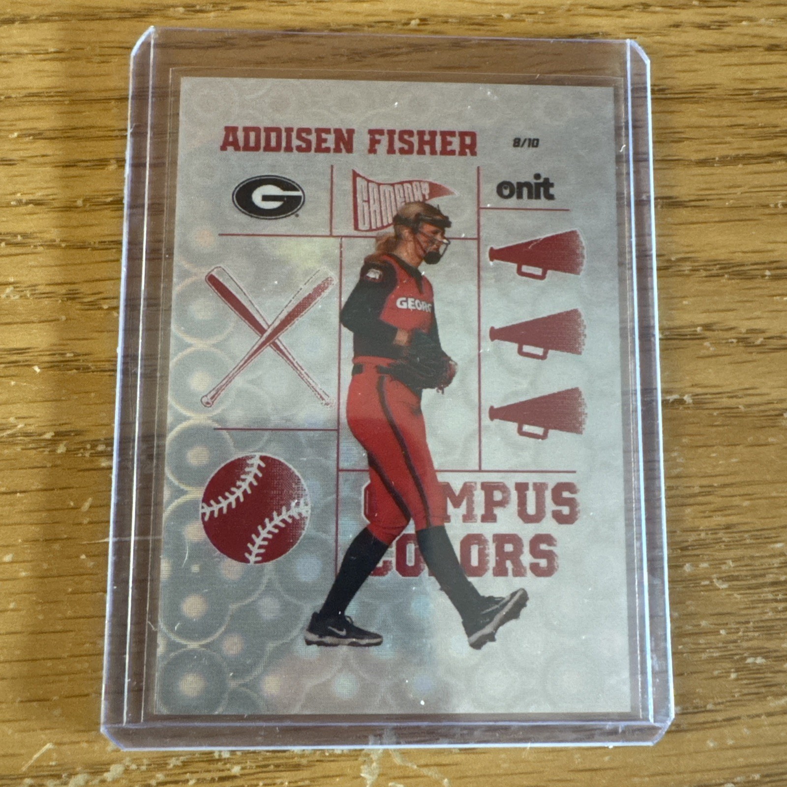 2026 ONIT Georgia Softball – Addisen Fisher Campus Colors Holo /10
