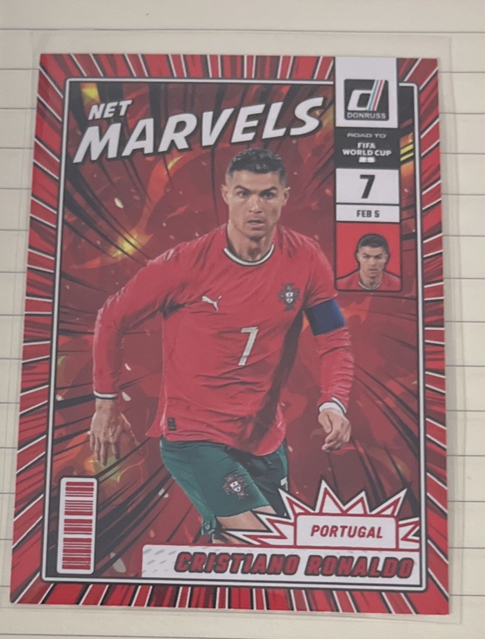 2025-26 Donruss Road To FIFA World Cup Cristiano Ronaldo Net Marvels Red