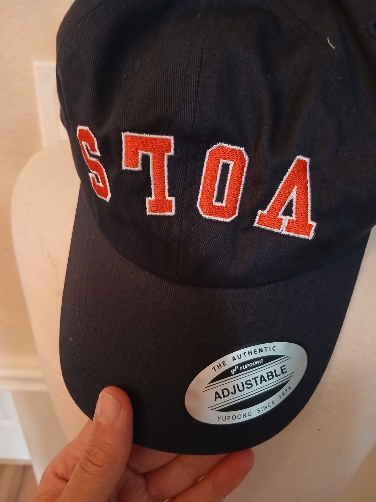 Tennessee Vols Adjustable Solid Navy Trucker Hat Red Embroidery Cotton