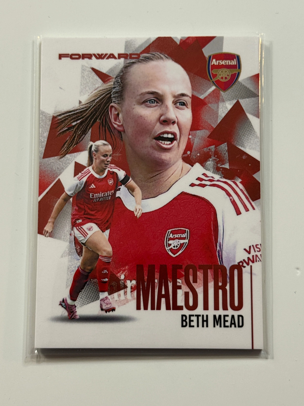 2025-26 Futera Club FX Arsenal Maestro Red #36 Beth Mead 05/09