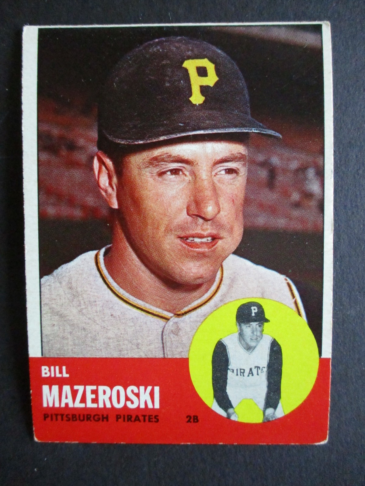 1963 Topps # 323 Bill Mazeroski VG/EX cond Pittsburgh Pirates SHIPPING IS FREE