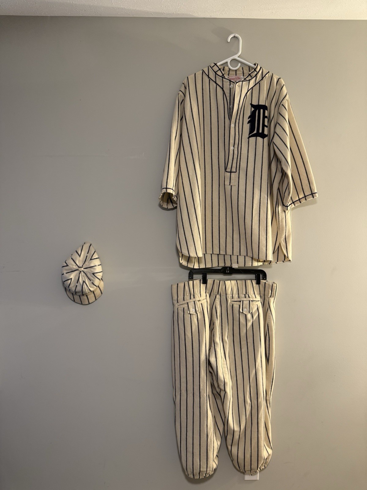 Detroit Tigers Ty Cobb Mitchell & Ness Wool Jersey Screen Used Uniform COBB