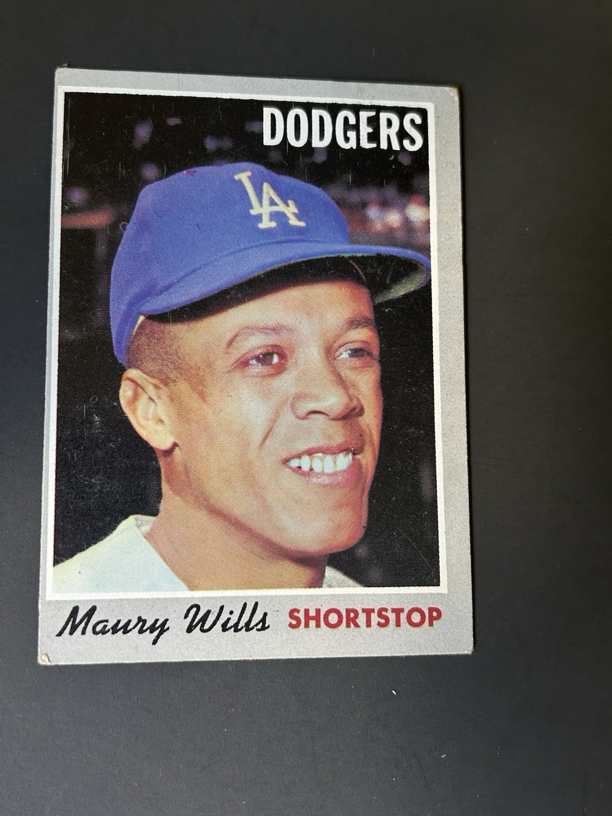 1970 TOPPS BASEBALL #595 Maury Wills EX Los Angeles Dodgers Semi High #