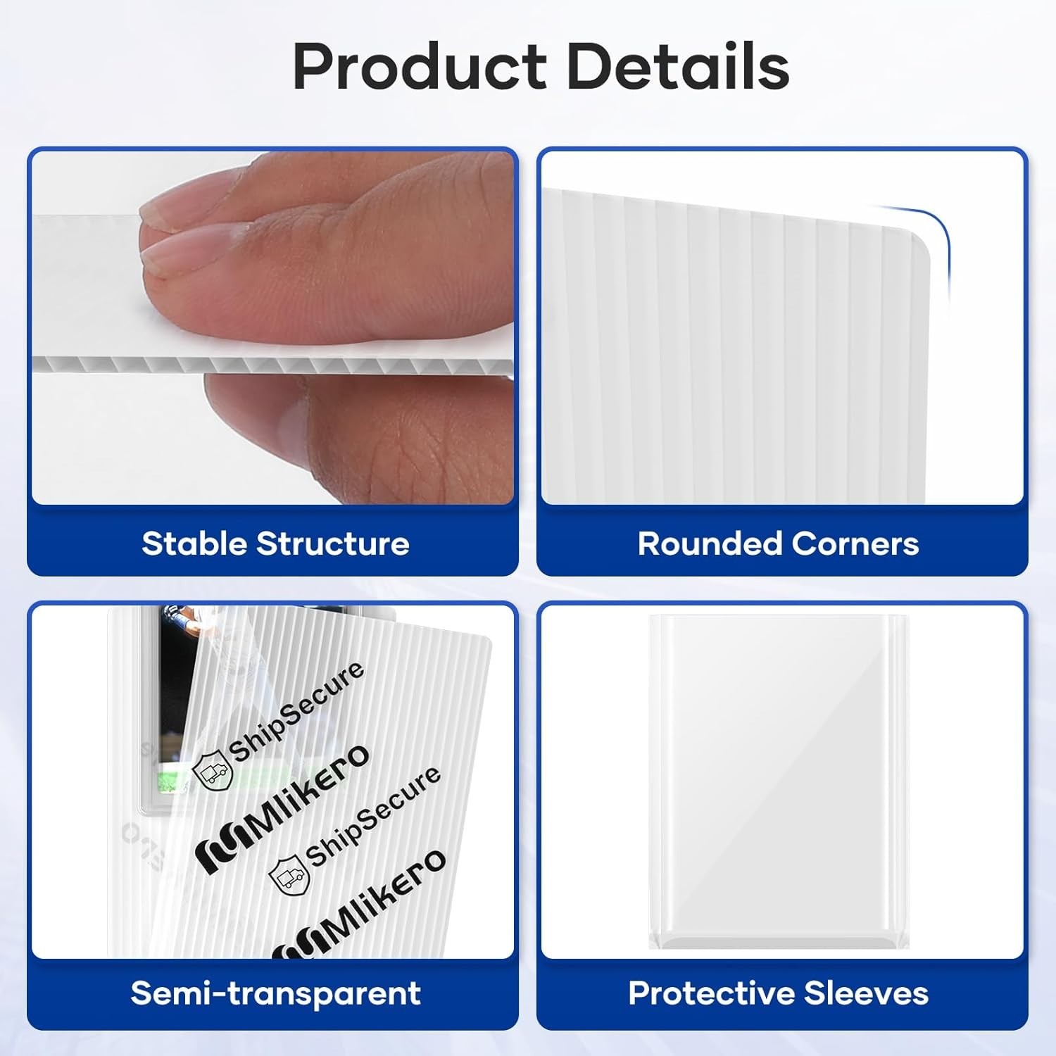 120 Pack Trading Card Shipping Protectors, 4” x 6” Plastic Card Protector w…