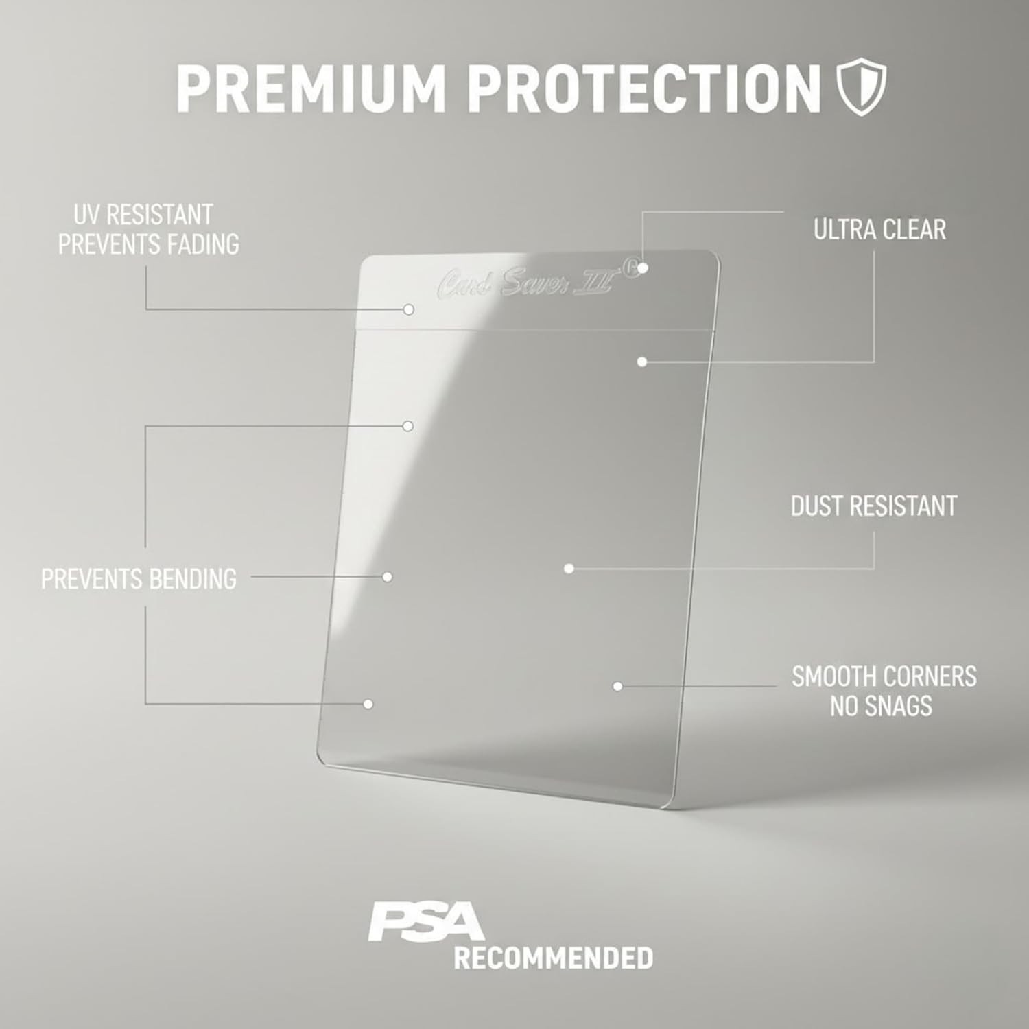 Preserve Your Collection with Card Saver 2 – 200 Clear Semi-Rigid Holders