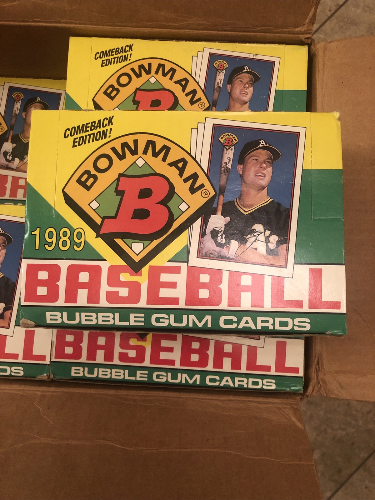 1989 Bowman Baseball Wax Box- From Sealed Case- Ken Griffey Jr Rookie RC
