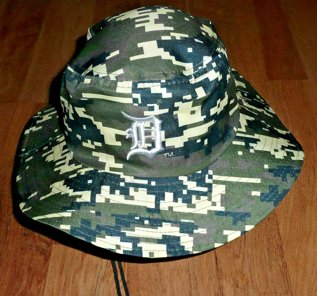 Detroit Tigers Military Camo SGA Floppy Hat Cap