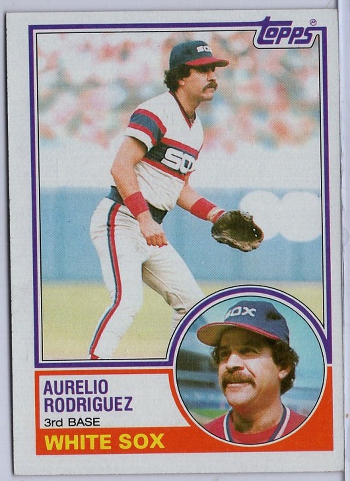 1983 Topps #758 Aurelio Rodriguez in EXMT Condition White Sox