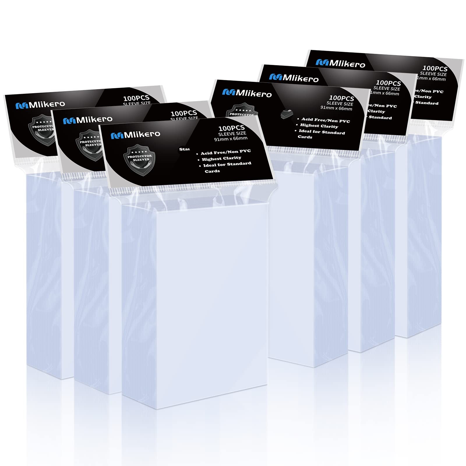600 Count Card Sleeves, Clear Soft Trading Card Sleeves, Polypropylene (PP), …