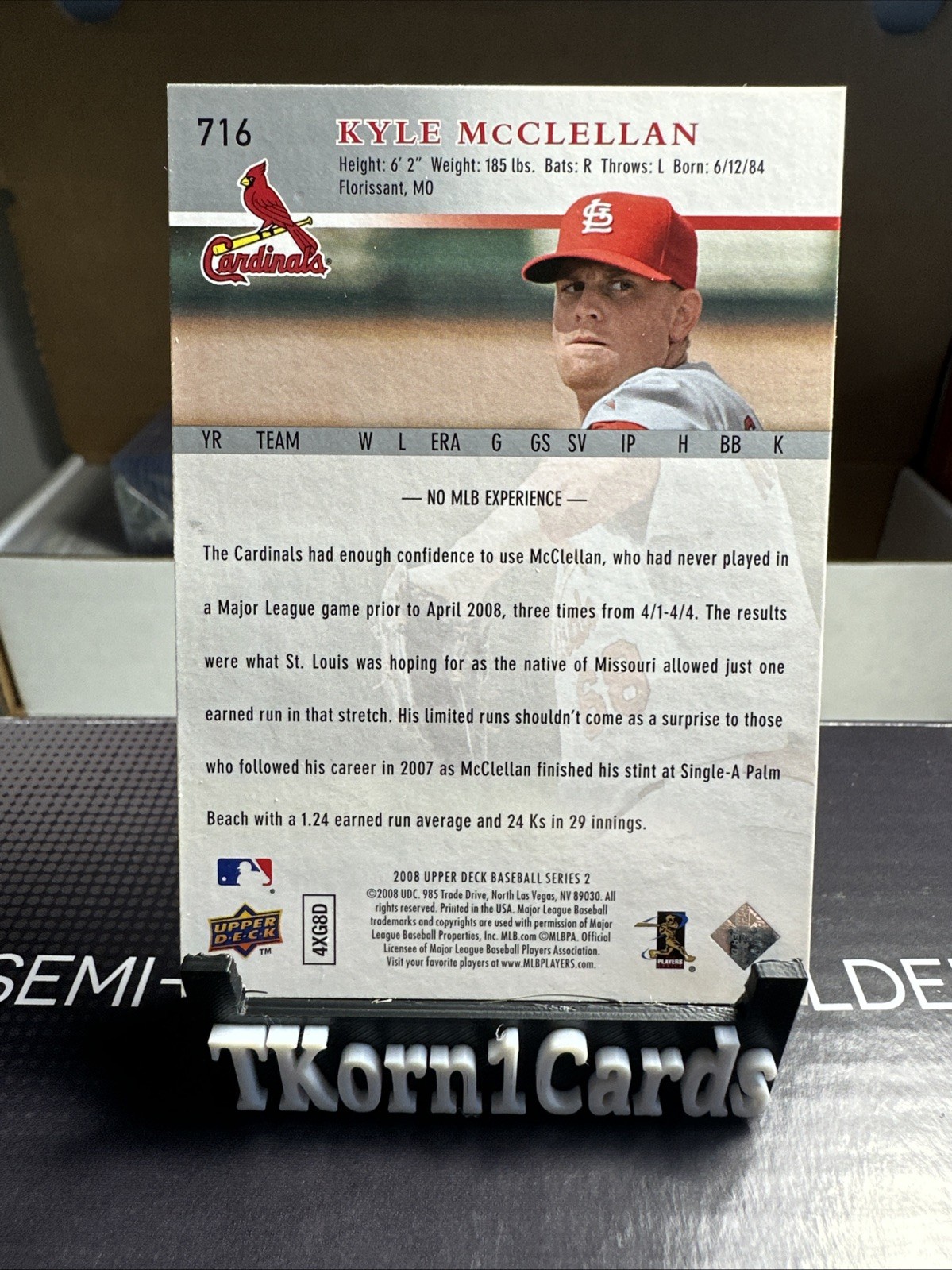 KYLE MCCLELLAN 2008 Upper Deck #716 (RC) Rookie Card (Buy 10 get 10 Free)