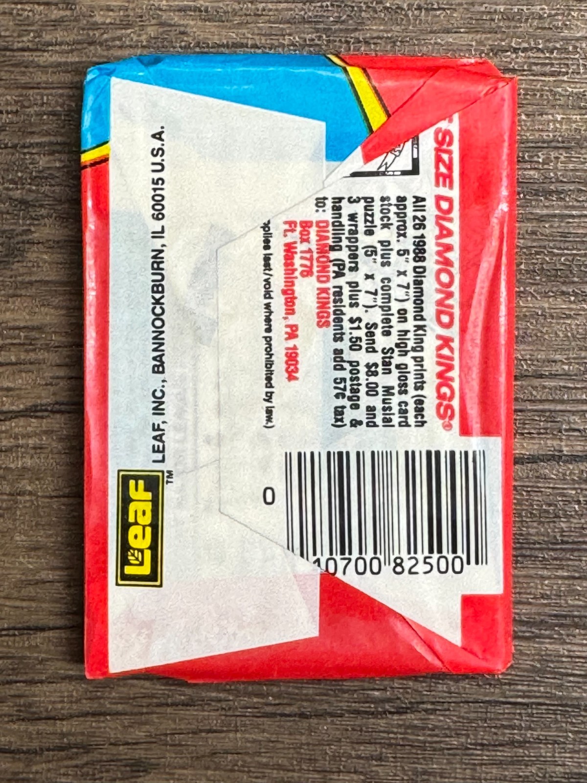One (1) Pack 1988 Donruss MLB Baseball Cards Sealed Unopened Wax Pack