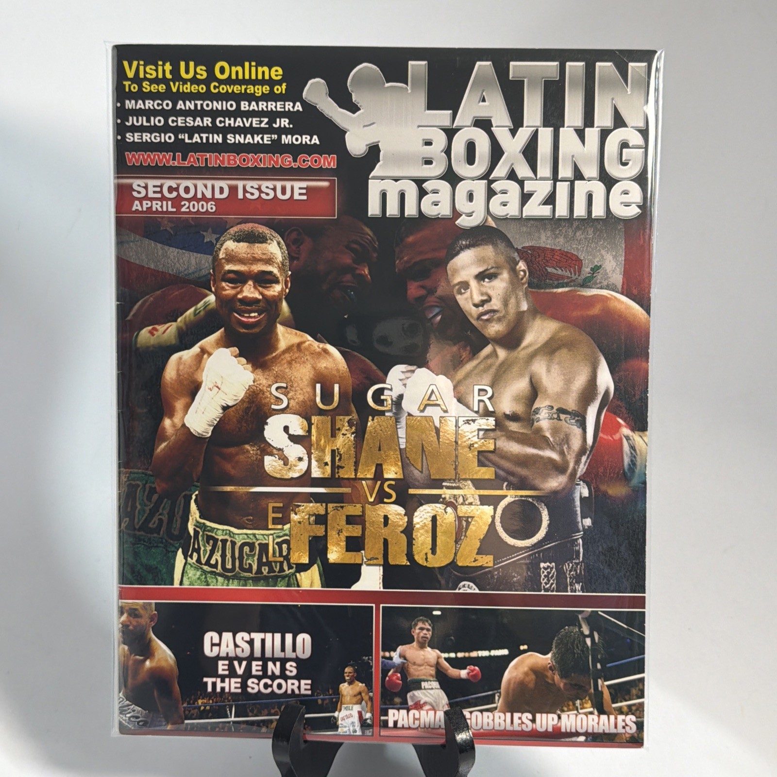 Latin Boxing Magazine Second Issue #2 April 2006 Sugar Shane Vs El Feroz Pacman