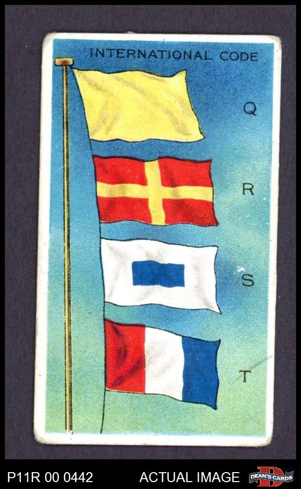 1911 Flags of All Nations T59 International Code Q R S T 2 – GOOD