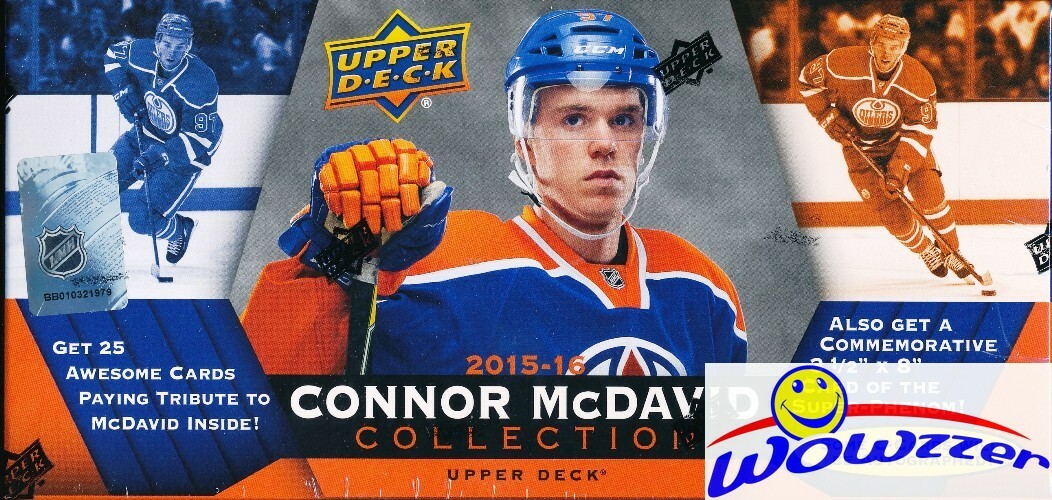 15/16 UD Connor McDavid Collection Factory Sealed Box-25 ROOKIE Cards+JUMBO RC!