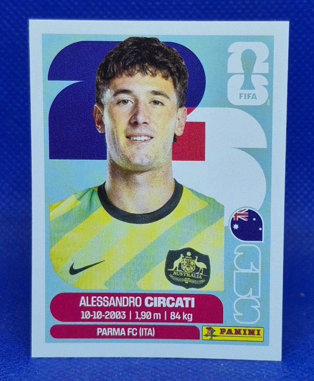 2026 Panini FIFA World Cup Sticker Alessandro Circati #AUS 5 – Australia
