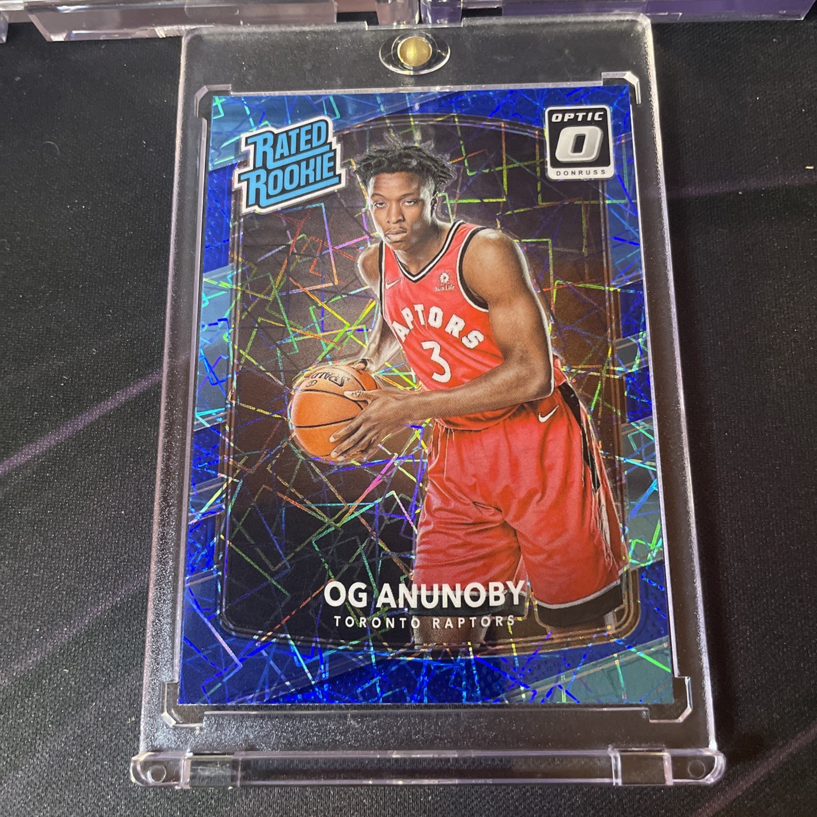 2017-18 Donruss Optic OG Anunoby Rated Rookie RC Blue Velocity #178 NBA CHAMP