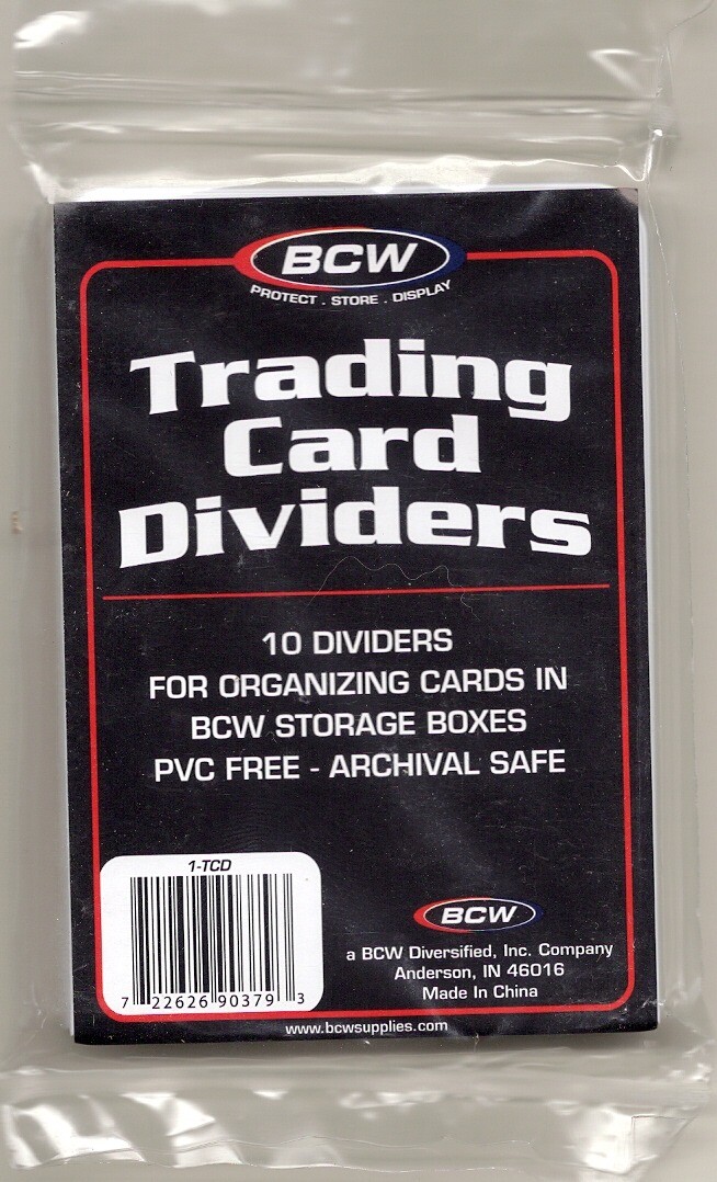 Card Box Dividers and Monster Pads – Regular, Tall, Tab Divider – Card Supplies