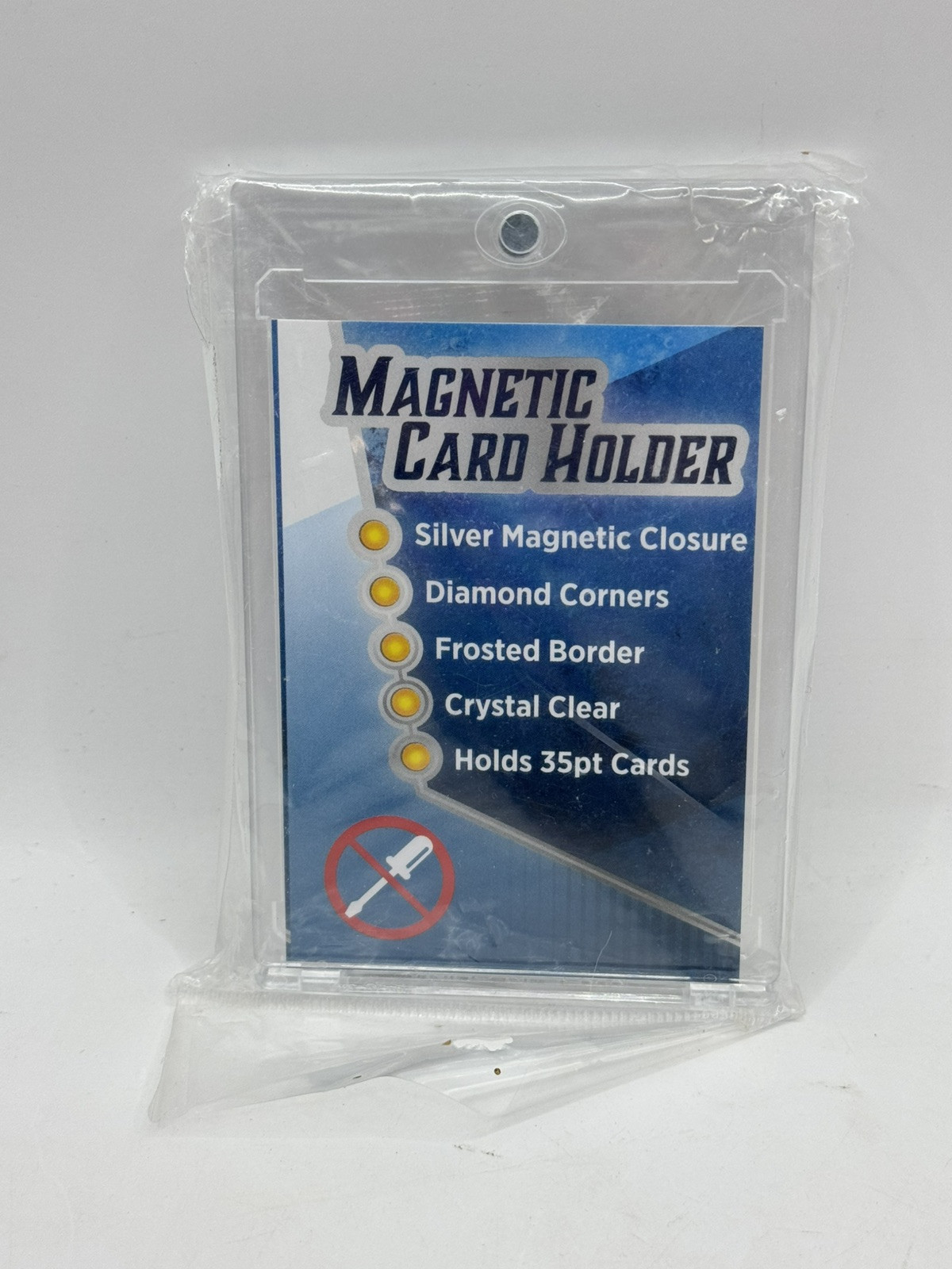 Magnetic Card Holder – Fits up to 35 pt Cards – Premium Crystal Clear Case