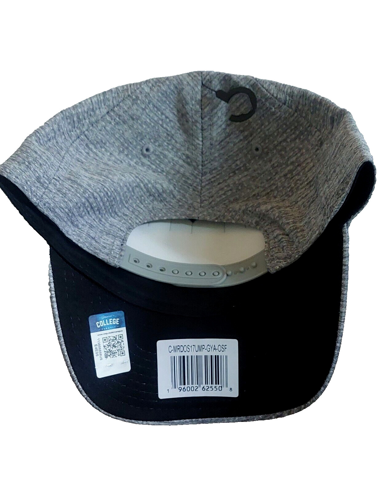 GEORGIA BULLDOGS ADJUSTABLE SNAPBACK HAT GRAY MVP STYLE