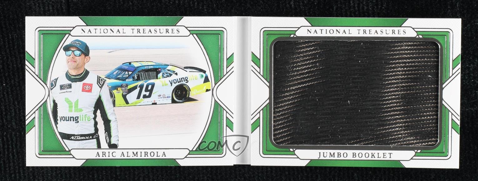 2025 Panini National Treasures Jumbo Booklet Tire 3/25 Aric Almirola pu3