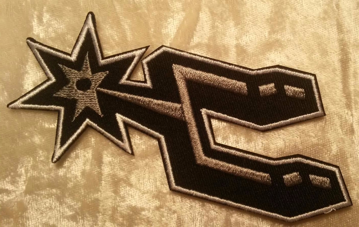 San Antonio Spurs 4.5″ Spur Iron On Embroidered Patch ~ Free Tracking!
