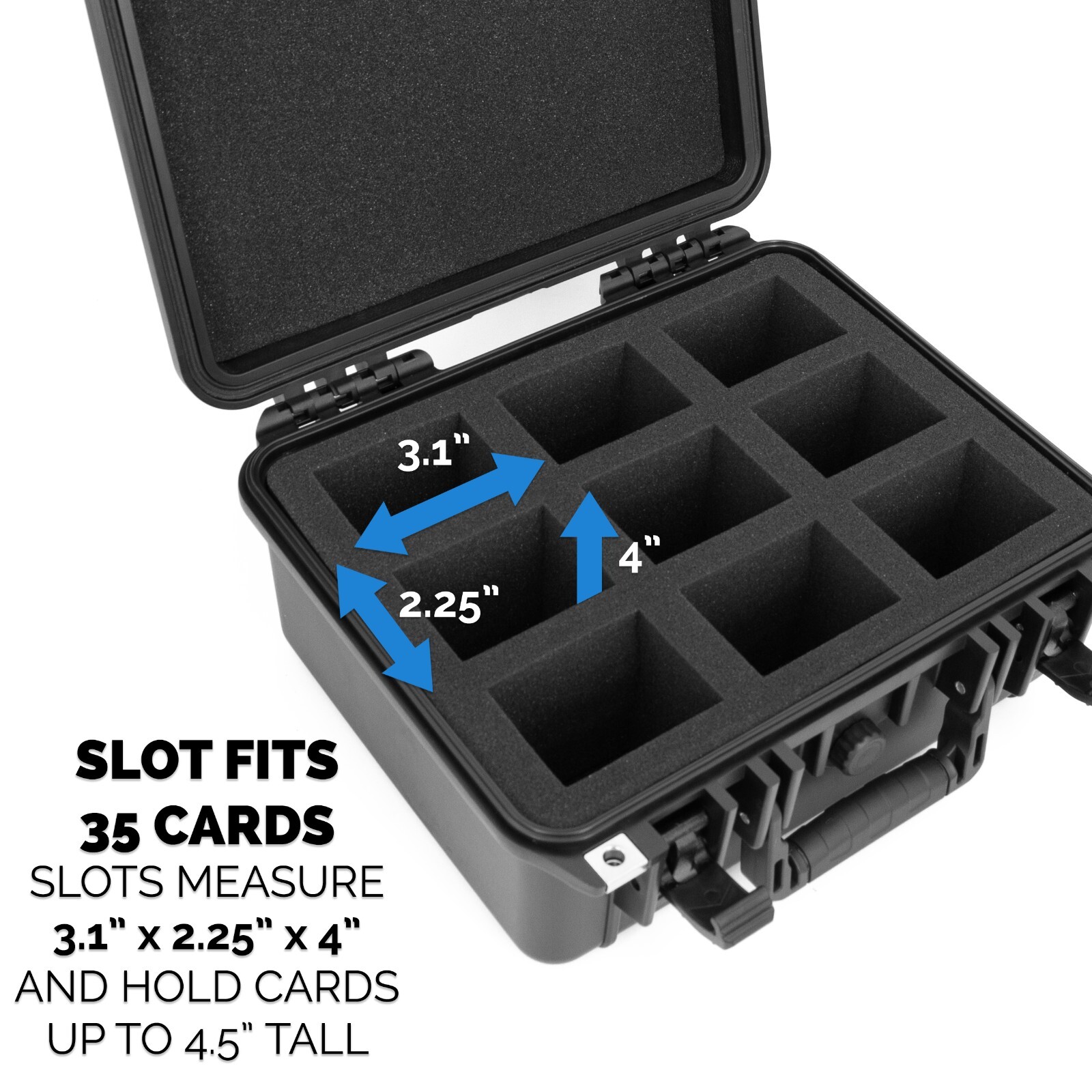 CM Top Loader Card Case For Toploaders in Waterproof Toploader Storage Box Foam