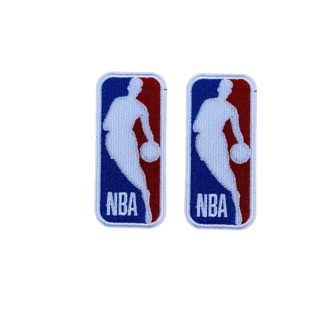 Set of 2 NBA LOGO EMBROIDERED IRON ON PATCH 1 X 2.5″ FREE SHIP