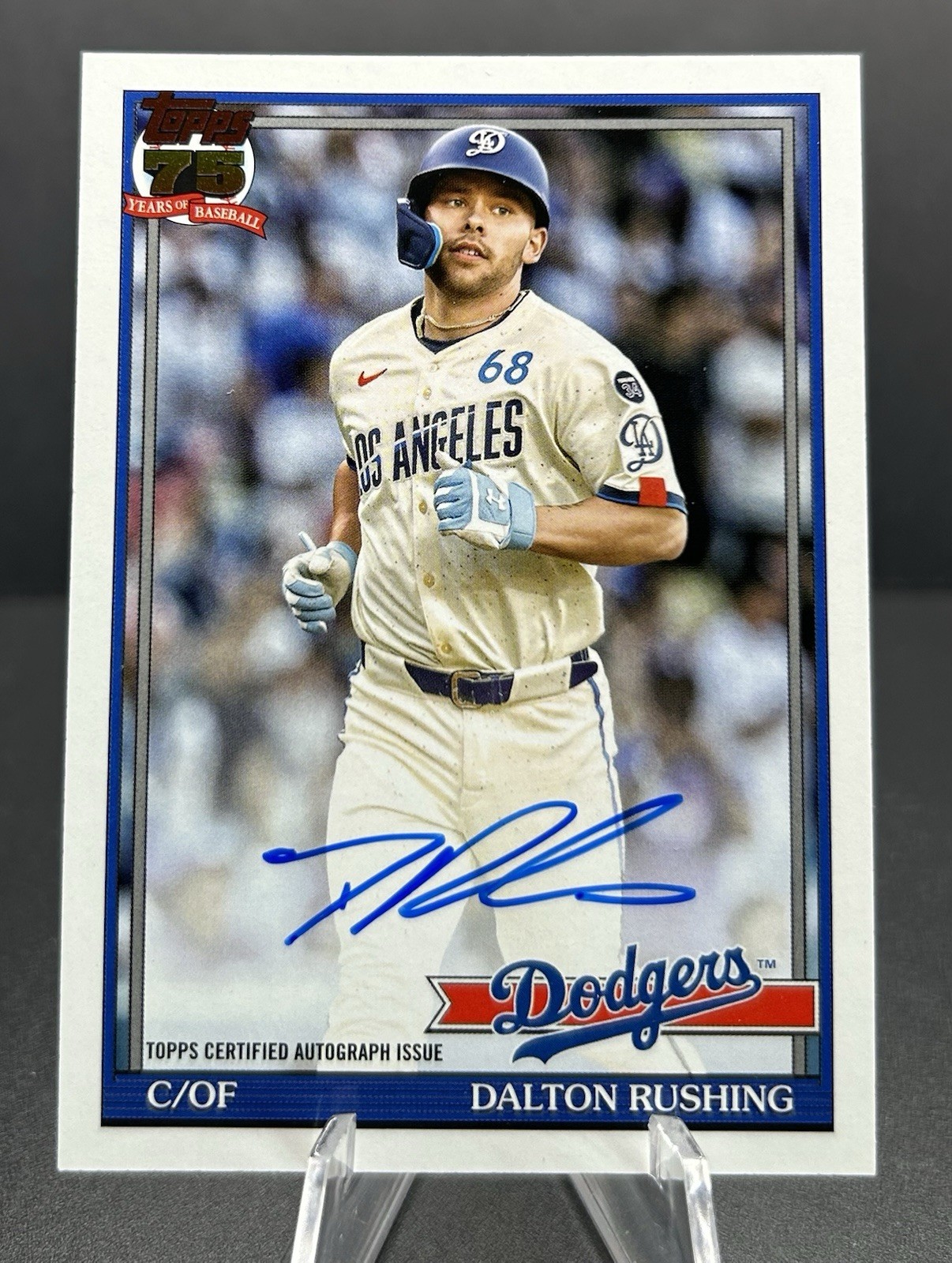 2025 Topps Update 2026 Topps Series 2 Autograph Dalton Rushing LA Dodgers NM