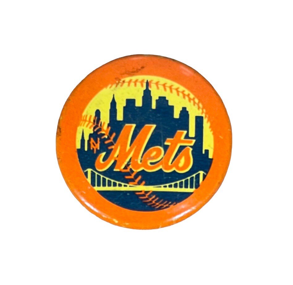 Vintage 1960’s New York Mets MLB Baseball 1 Inch Pin Pinback Button Early Old