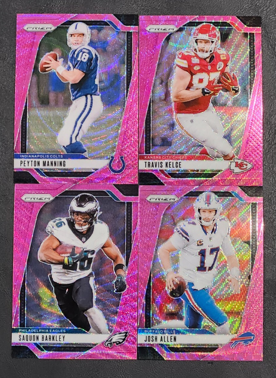 2024 Prizm Football PINK WAVE PRIZMS 1-250 You Pick the Card