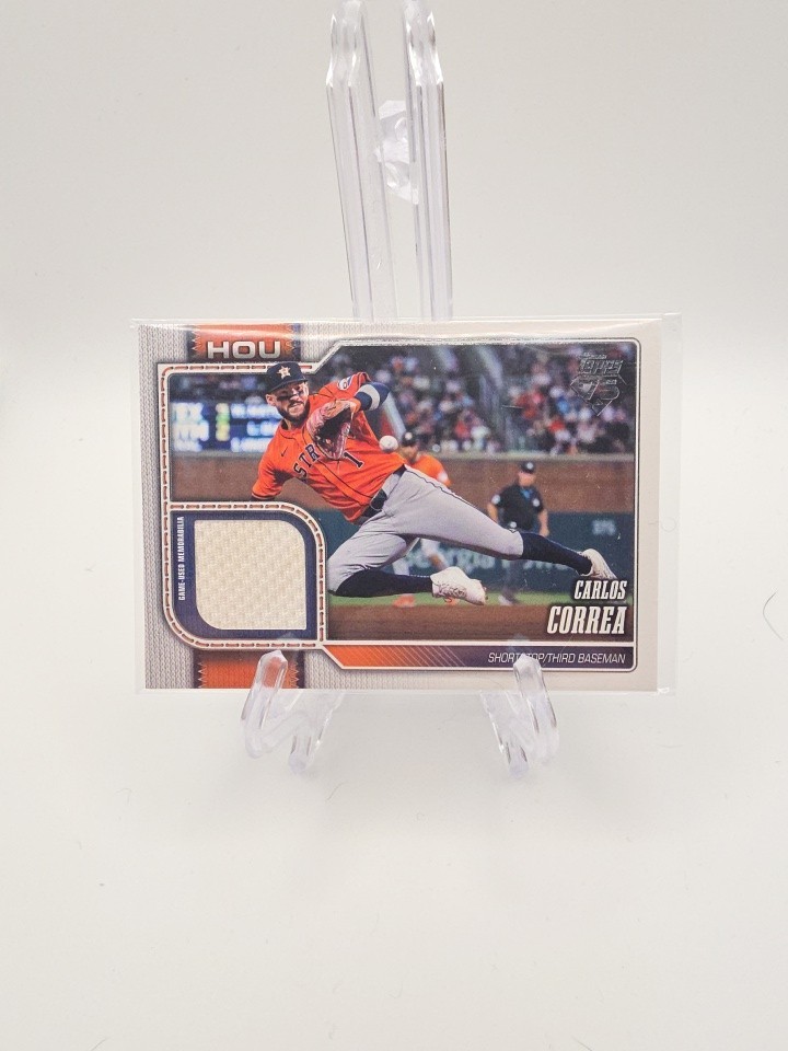 CARLOS CORREA – 2026 TOPPS SERIES TWO “REAL ONE RELIC” #680 HOUSTON
