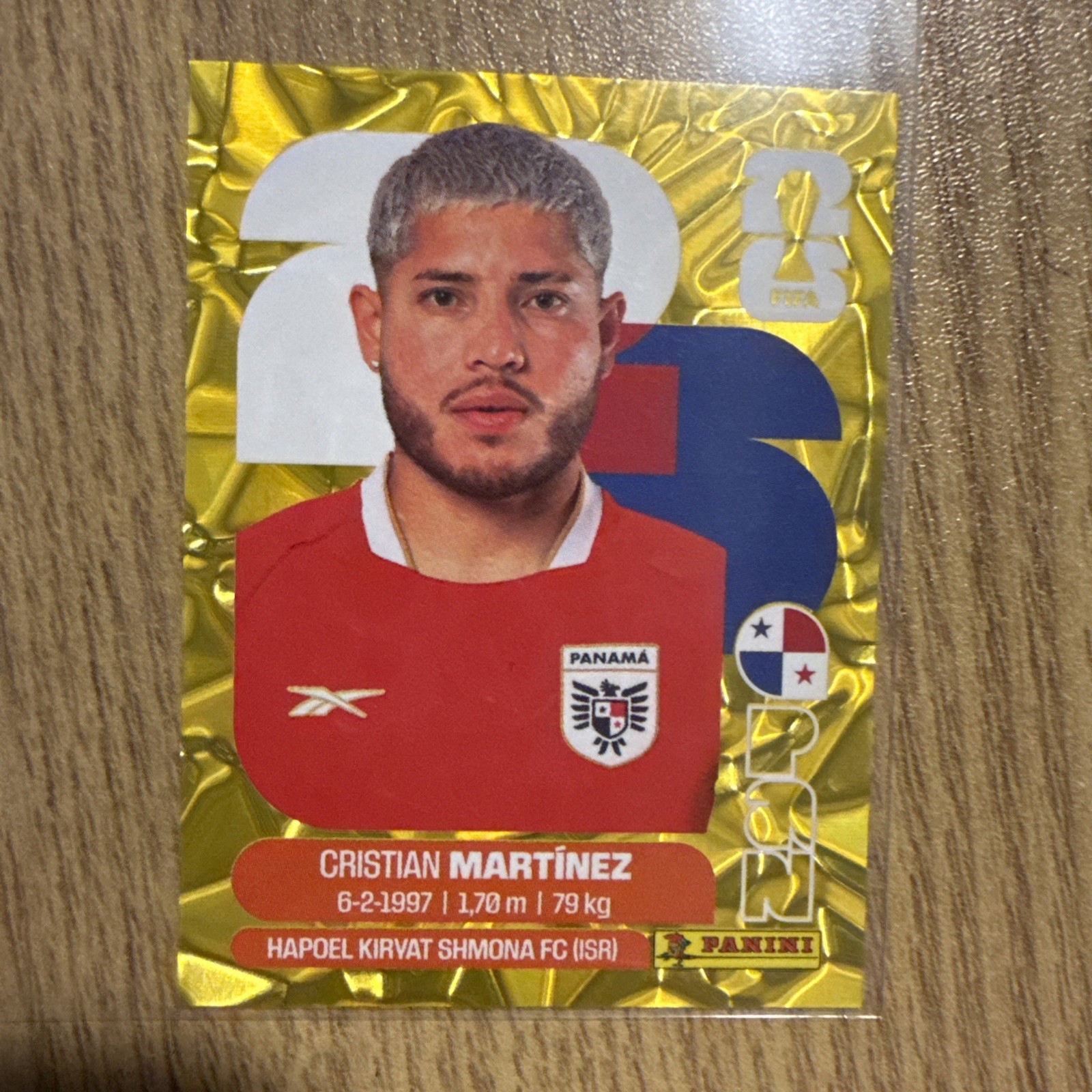 Panini FIFA WC 2026 Stickers-Exclusive Gold Crumple-PAN Panama- Pick Yours