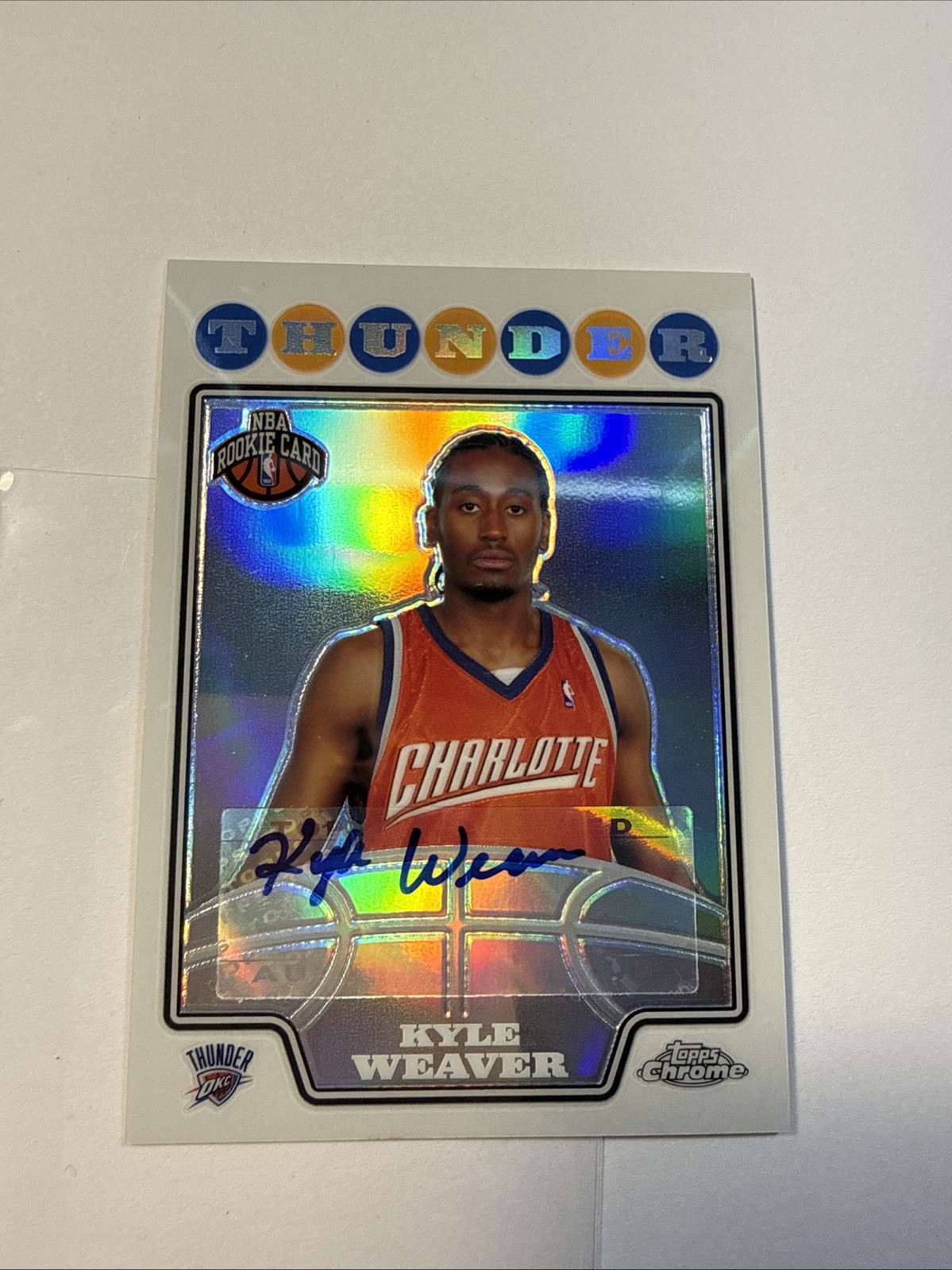 2008/09 Topps Chrome Kyle Weaver RC #/795 #251 Refractor AUTO Autograph